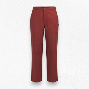FP Movement Voyage Cargo Pants Garnet Red High Rise Utility Size Small NWT